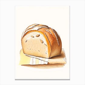 Cottage Loaf Bakery Product Quentin Blake Illustration Canvas Print