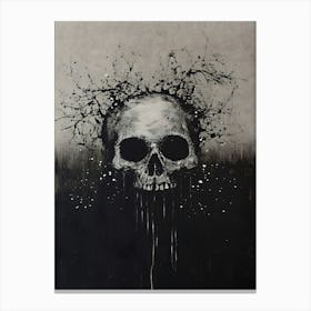 Skull And Branches Canvas Print