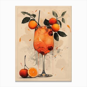 Cocktail In A Glass 4 Canvas Print