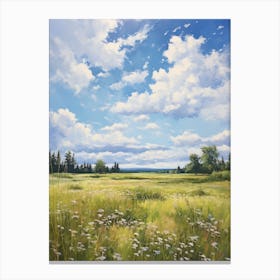 Meadow With Daisies Canvas Print