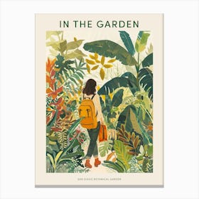 In The Garden Poster San Diego Botanical Garden 1 Canvas Print