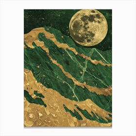 Emerald Moon Canvas Print