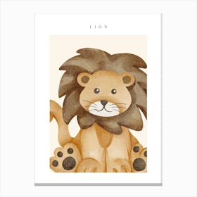 Lion Nursery Print Canvas Print