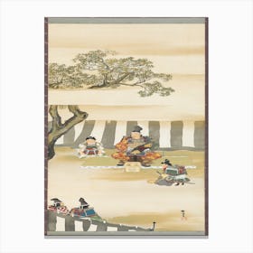 Kusunoki Masashige Before The Battle At Minato River , Kamisaka Sekka Canvas Print