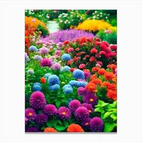 Colorful Flower Garden 1 Canvas Print