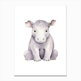 Hippo 2 Canvas Print