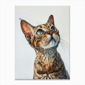 Egyptian Mau Cat Painting 2 Canvas Print