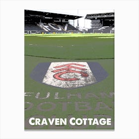 Craven Cottage, Fulham, Stadium, Football, Art, Soccer, Wall Print, Art Print Canvas Print