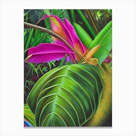 Nosara Costa Rica Soft Colours Tropical Destination Canvas Print