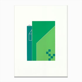Green Houses Canvas Print