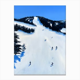 Skiers On The Slopes 5 Canvas Print