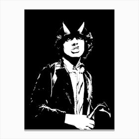 Angus Young acdc band music Canvas Print