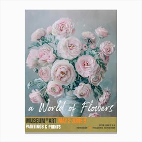 A World Of Flowers, Van Gogh Exhibition Ranunculus 4 Canvas Print