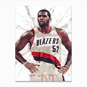 Greg Oden Portland Trail Blazers 1 Canvas Print