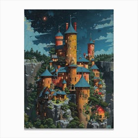 Castle On A Hill Canvas Print