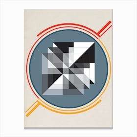Bauhaus Optical Effect Canvas Print