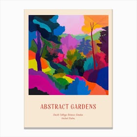 Colourful Gardens Smith College Botanic Garden Usa 1 Red Poster Canvas Print