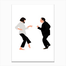 Man And Woman Dancing 4 Canvas Print