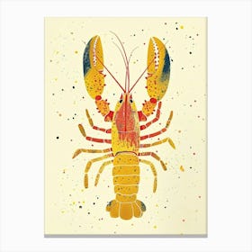 Yellow Lobster 2 Canvas Print