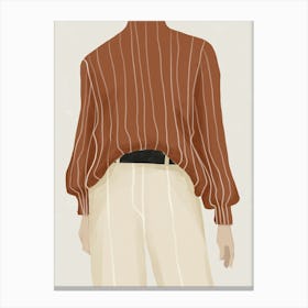 Brown Sweater Canvas Print