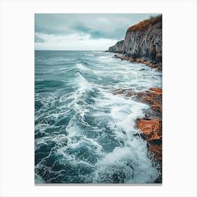 Cliffs And Waves Canvas Print