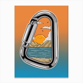 Carabiner Sunsets Canvas Print