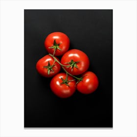 Fresh tomato — Food kitchen poster/blackboard, photo art Canvas Print