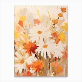 Fall Flower Painting Daisy 2 Canvas Print