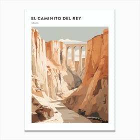 El Caminito Del Rey Spain 2 Hiking Trail Landscape Poster Canvas Print