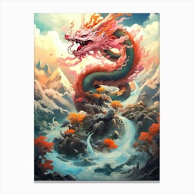 Dragon In The Mountains Canvas Print