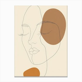 Face Of A Woman Canvas Print