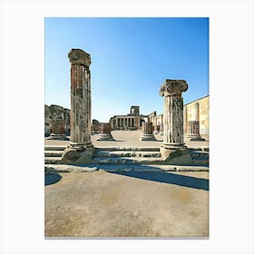 Pompeii Basilica Canvas Print