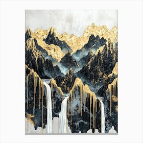 Mont Blanc Glow Opulent Shadows Canvas Print