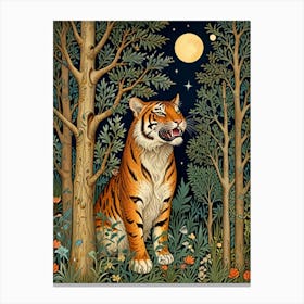 William Morris Tiger In The Forest Canvas Print