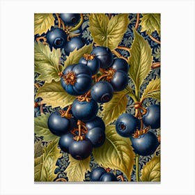 William Morris Blueberries 1 Canvas Print