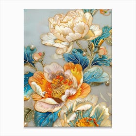 Chinese Silk Embroidery 2 Canvas Print