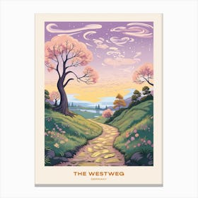 The Westweg Germany Hike Poster Canvas Print