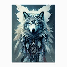 Native American Wolf 1 Canvas Print