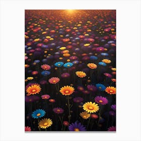 Field Of Daisies Canvas Print