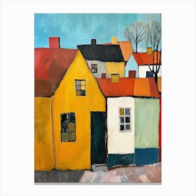 Swedish Houses Canvas Print