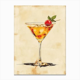 Martini Canvas Print Lienzo