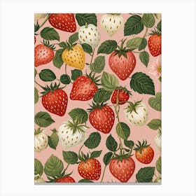 Strawberry Knots Canvas Print