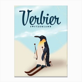 Verbier Switzerland Ski Canvas Print