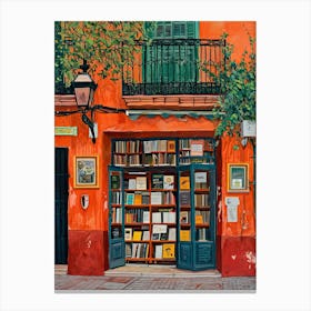 Seville Book Nook Bookshop 4 Canvas Print