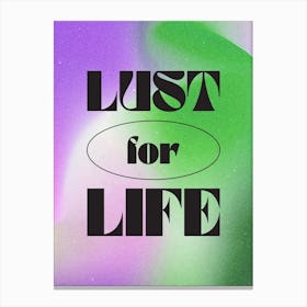 Lust For Life, Iggy Pop Canvas Print