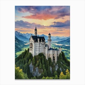 Castle Neuschwanstein 1 Canvas Print