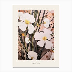 Flower Illustration Flax Flower Flower 1 Poster Canvas Print