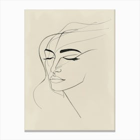 Woman'S Face 116 Canvas Print