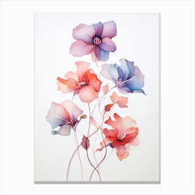 Poppy Perfection: Striking Floral Print Canvas Print