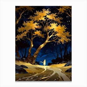 Night In The Forest 2 Canvas Print